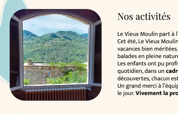 Leurs actualités, dont le voyages en Ardèche