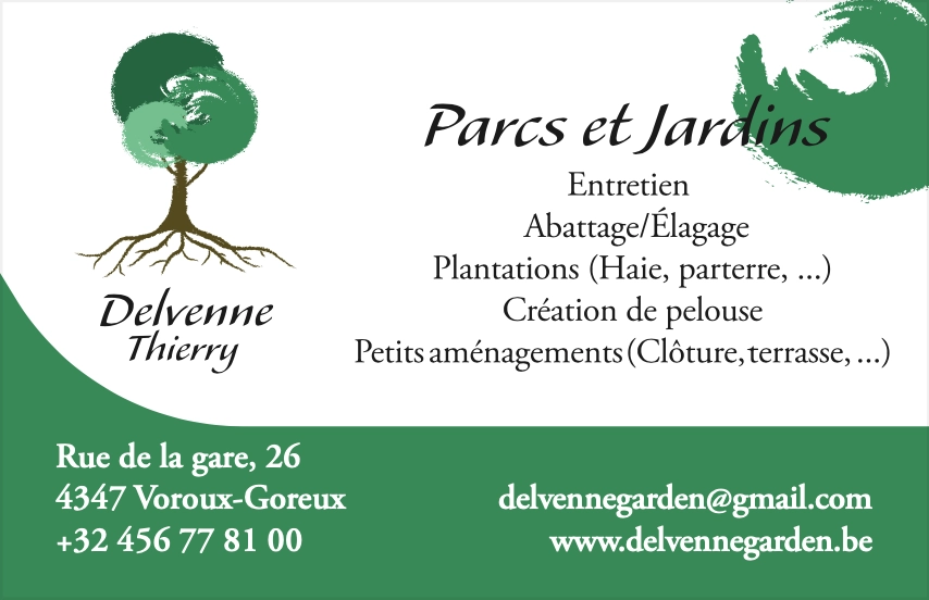 Carte de visite avec les informations de contact