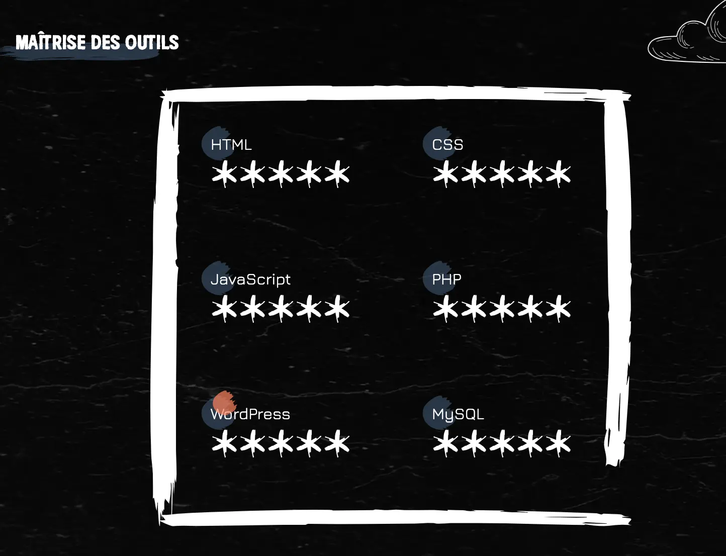 Mes maitrises des outils